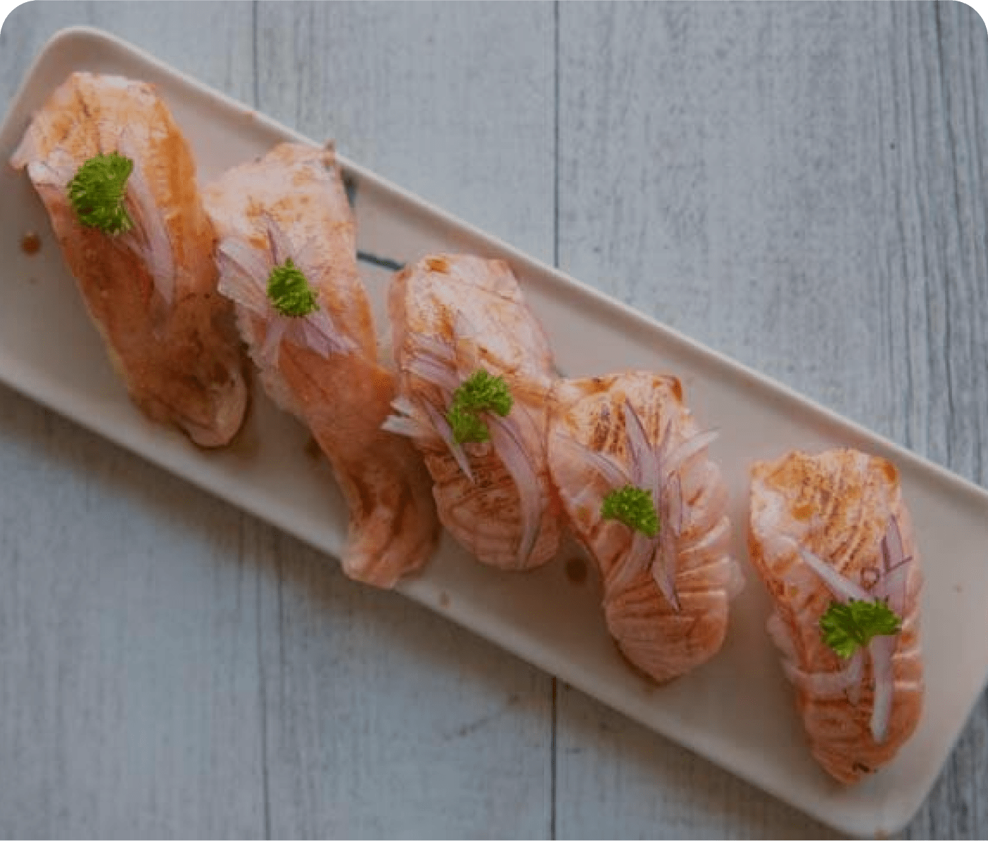 Sashimi Aburi (12 Stück)