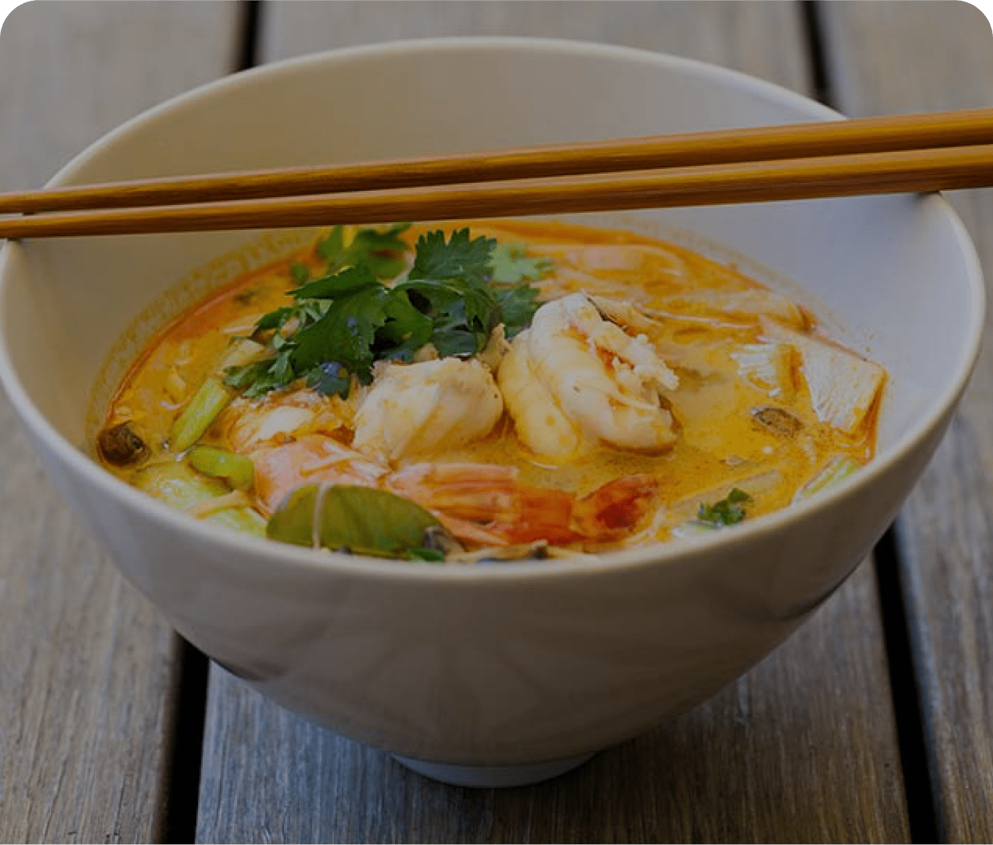 Tom Yam Gung Suppe Garnelen