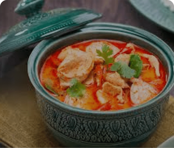 Tom Yam Gung Suppe Chicken