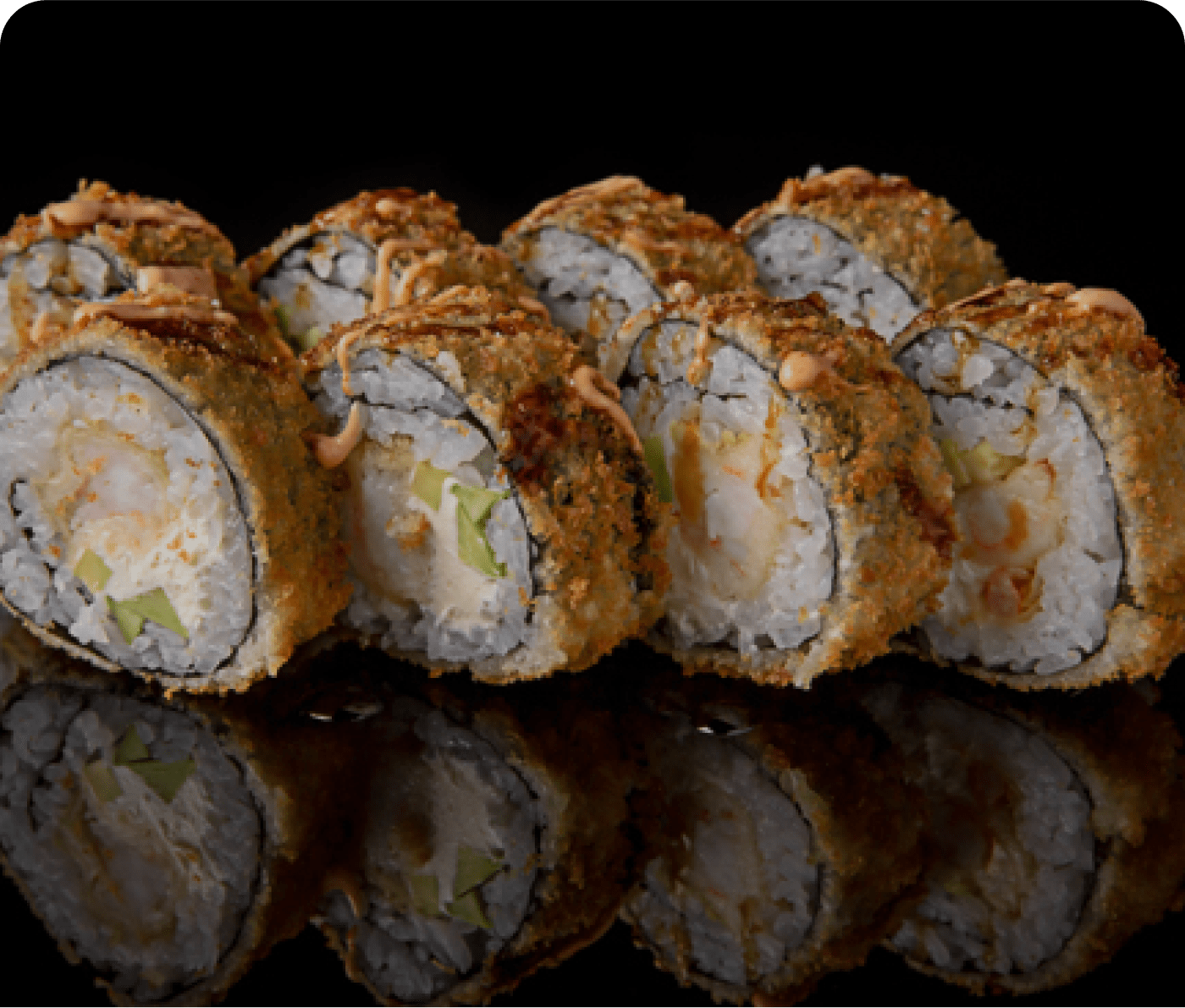 Ebi Tempura Inside-Outside Roll (8 Stuck)