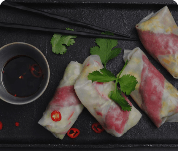 Sommer Rolls Rindfleisch